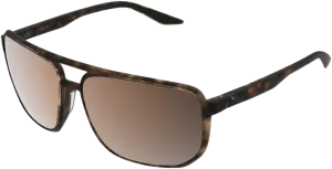 100% Konnor Aviator Sunglasses - Square - Havana - Bronze Polarized 61043-089-49