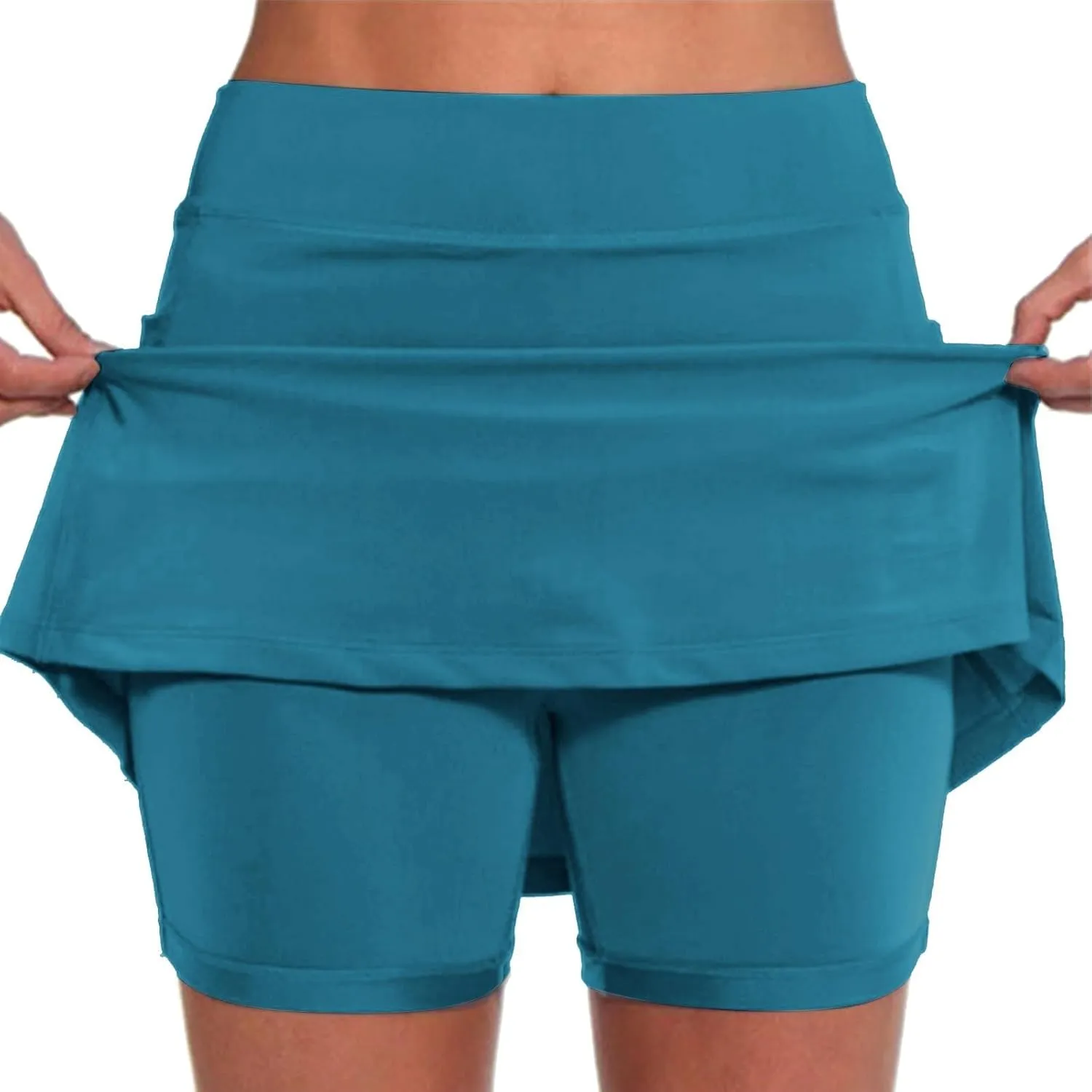 2PC Skorts for Women with Pockets High Waist Tummy Control Skirt Sports Lightweight Fashion Soft Yoga Mini Oufits
