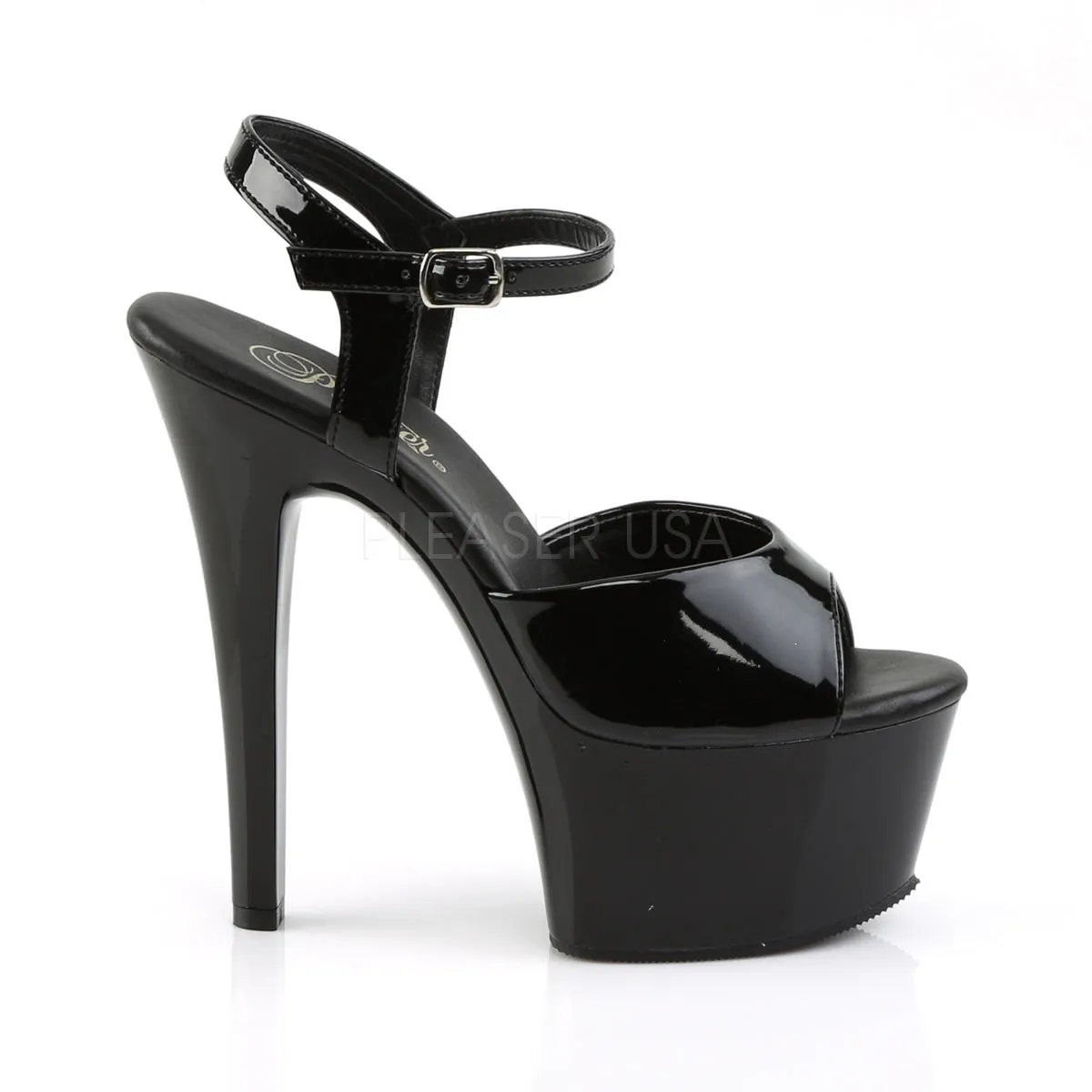 6 Inch Heel ASPIRE-609 Black Patent