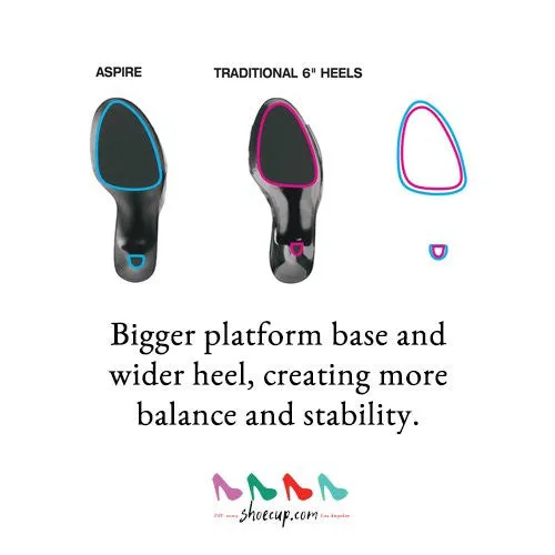 6 Inch Heel ASPIRE-609 Black Patent