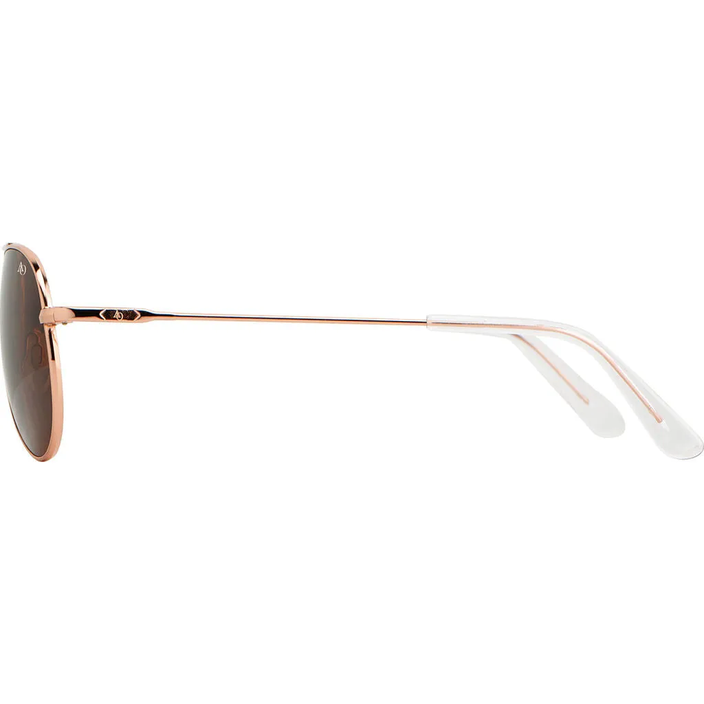 American Optical Big General Sunglasses | Rose Gold/Polarized Nylon Brown