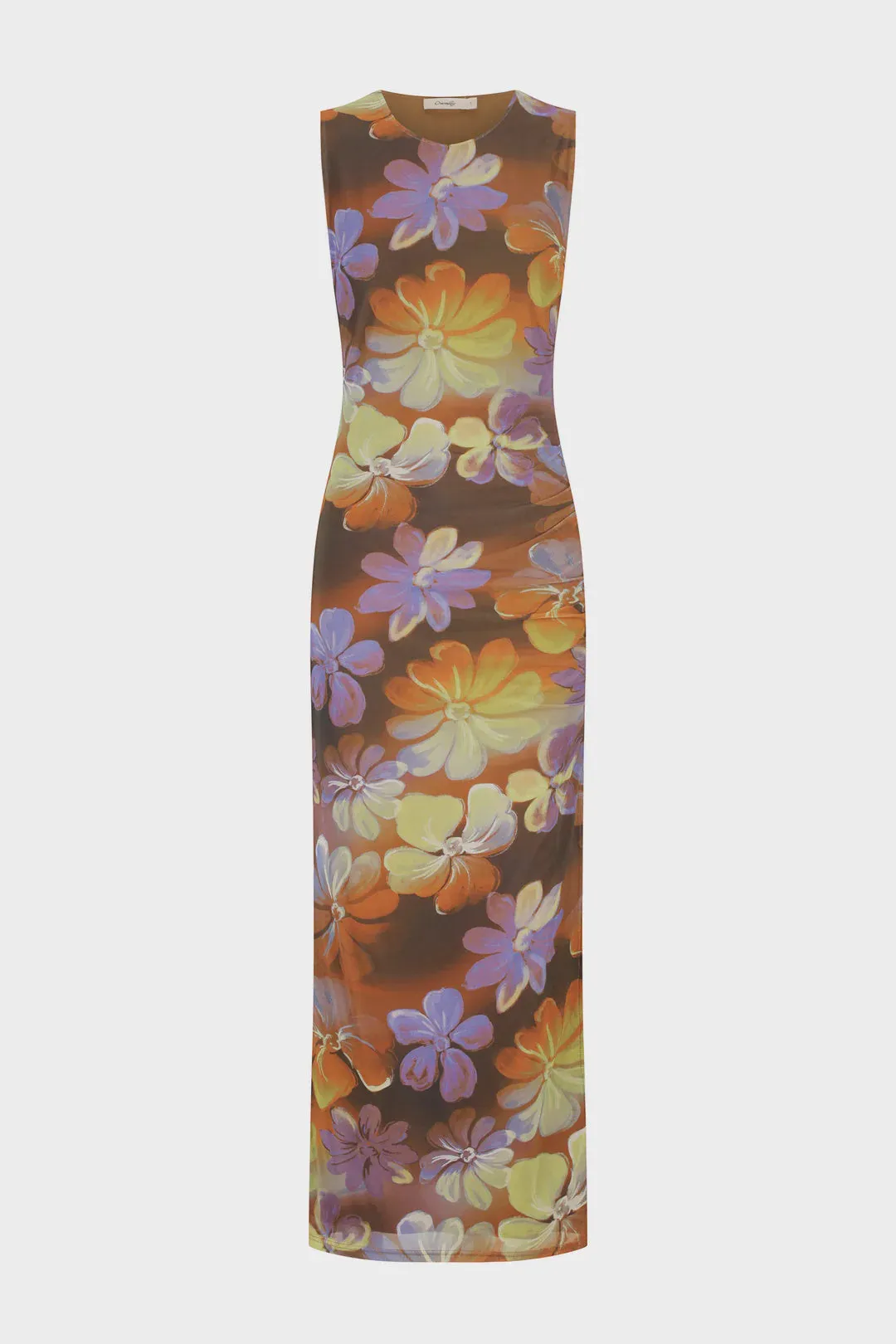 Anais Midi Dress Hibiscus