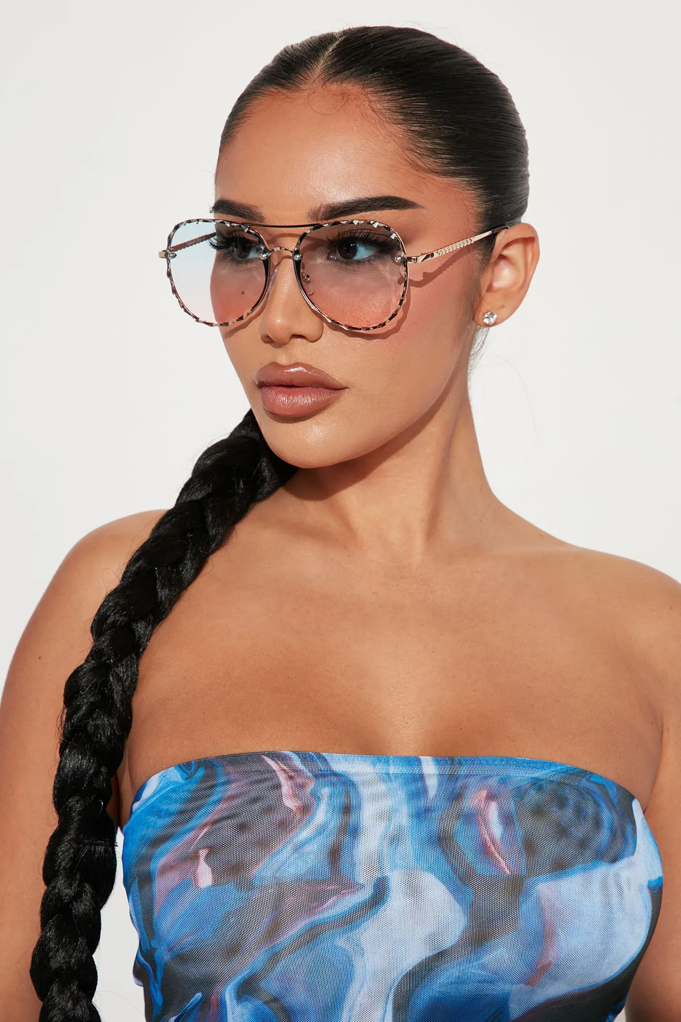 Bad Attitude Sunglasses - Blue/combo