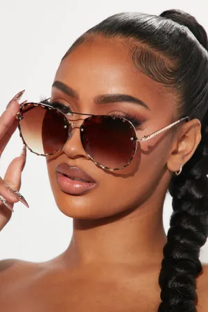 Bad Attitude Sunglasses - Brown