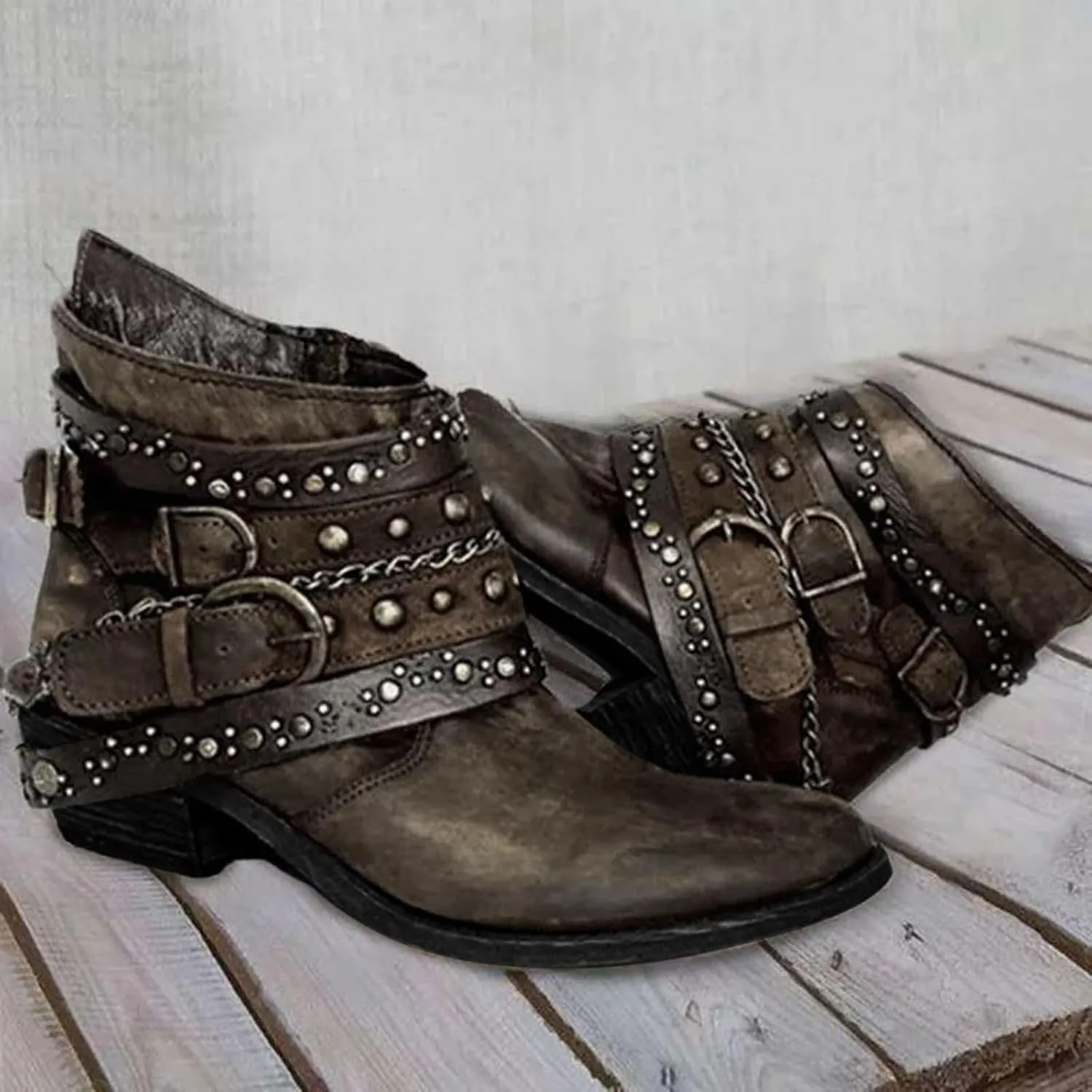Black Booties for Women Ankle Leather Booties for Women 2024 Mens Leather Work Boots Boot for Men Fashion Round Toe Side Zipper Pointd Toe Suede