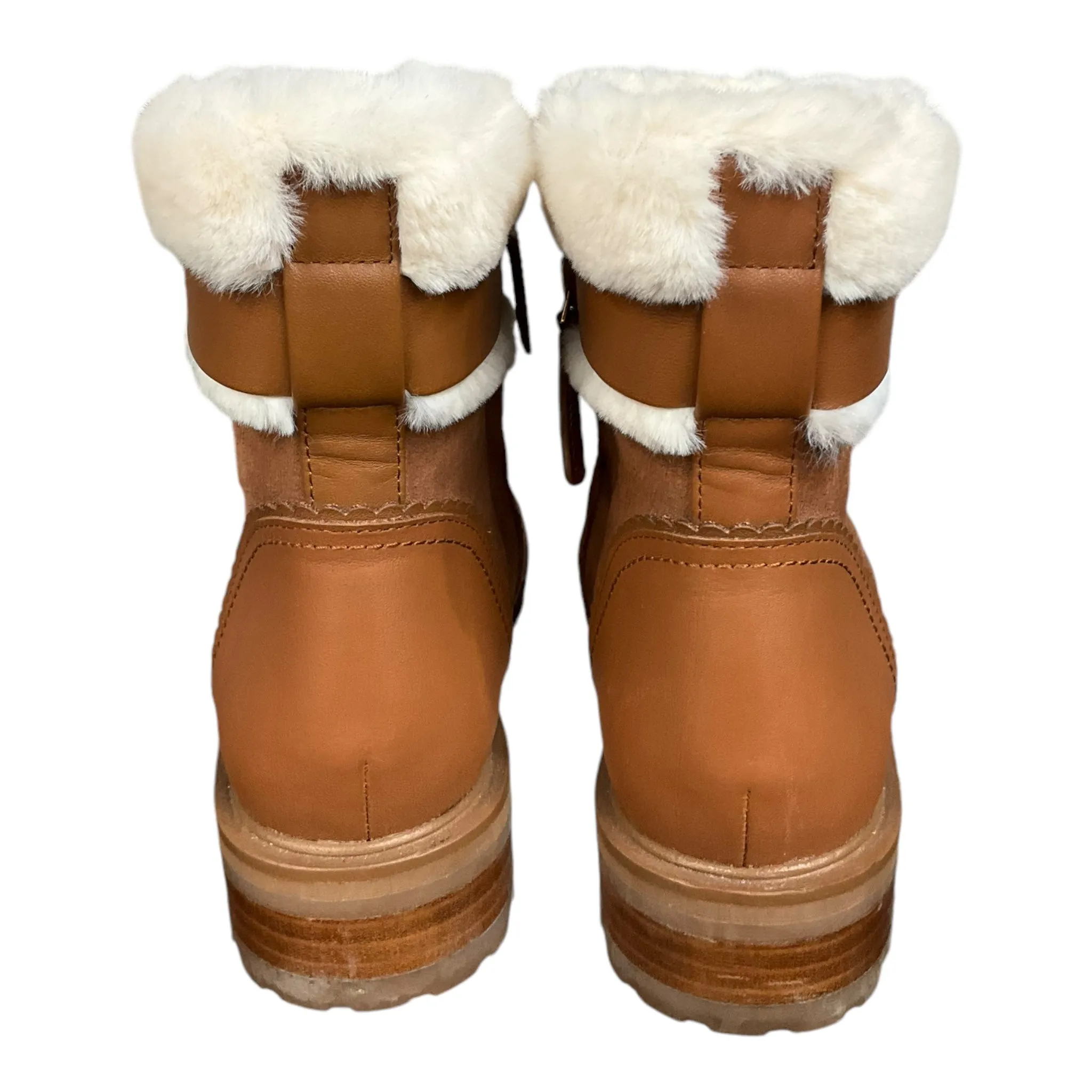 Boots Ankle Flats By Kate Spade In Tan, Size: 6