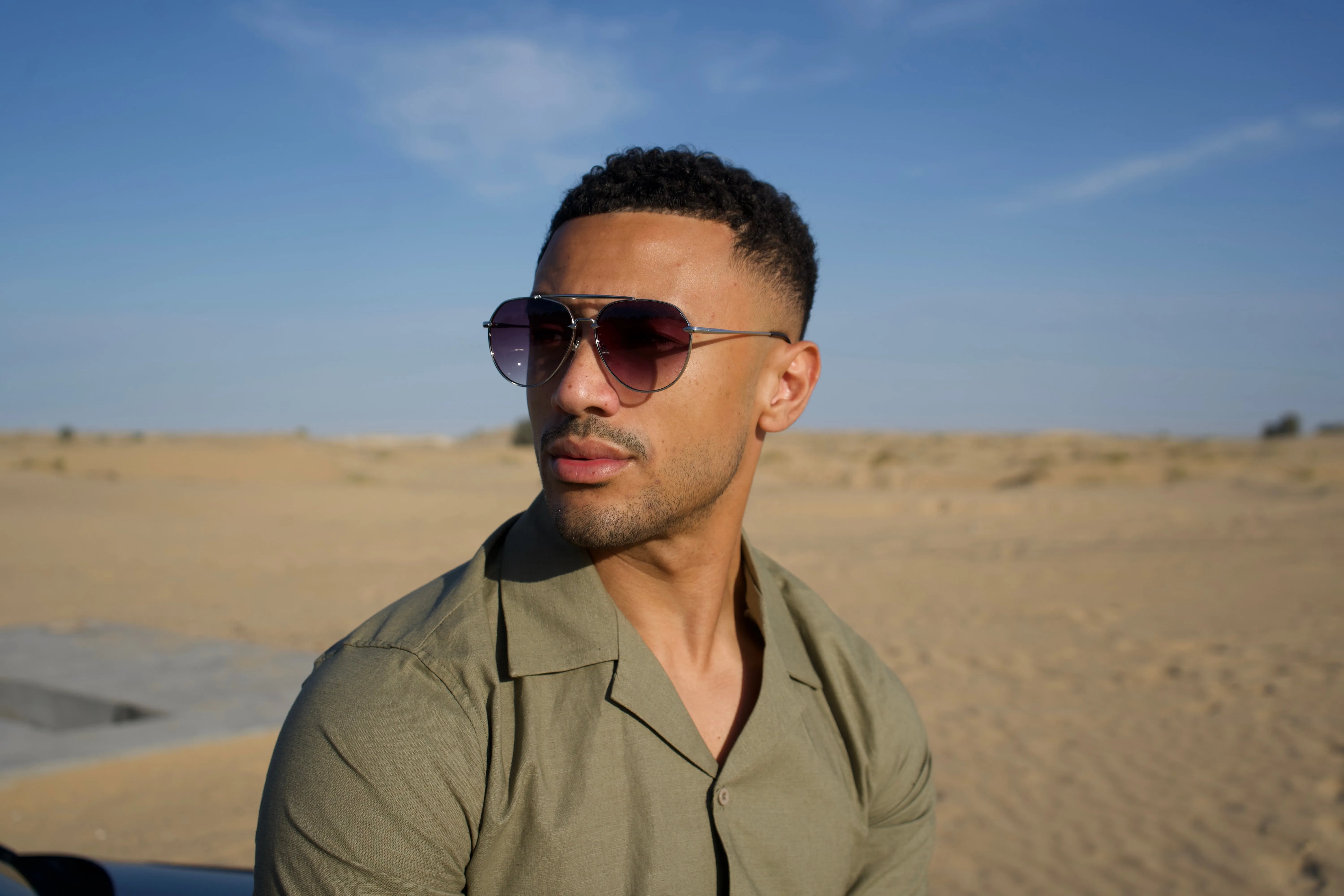 Capo Aviator Sunglasses - Smoke