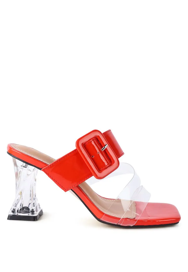 City Chic Clear Heel Sandals
