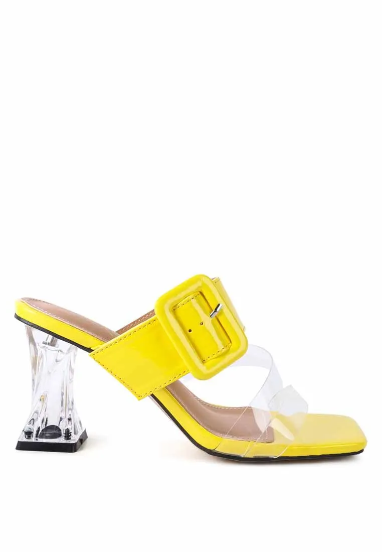 City Chic Clear Heel Sandals