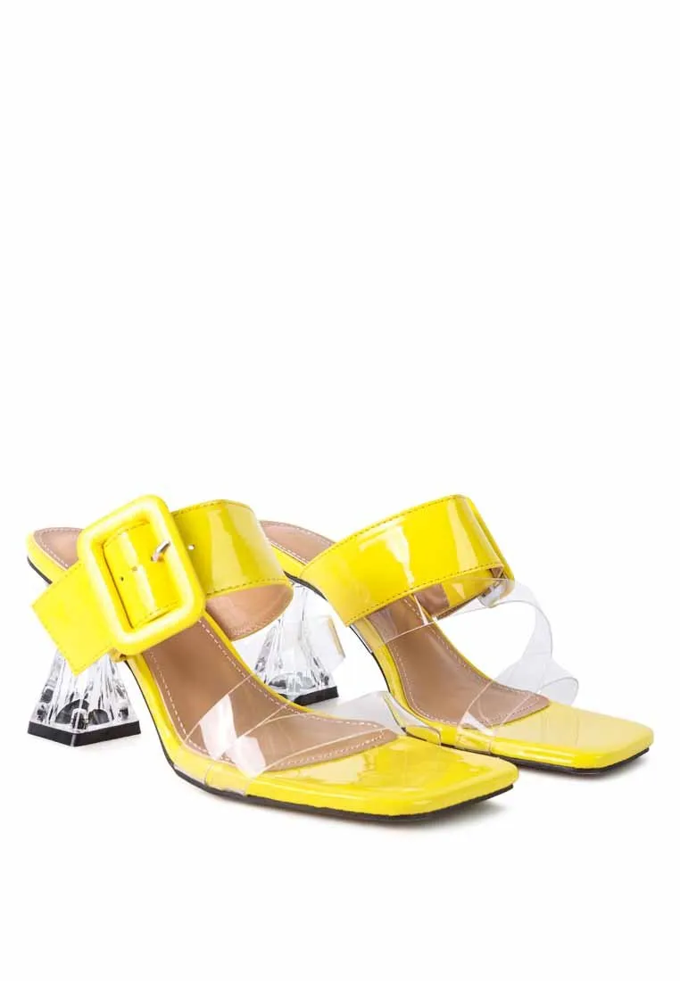 City Chic Clear Heel Sandals