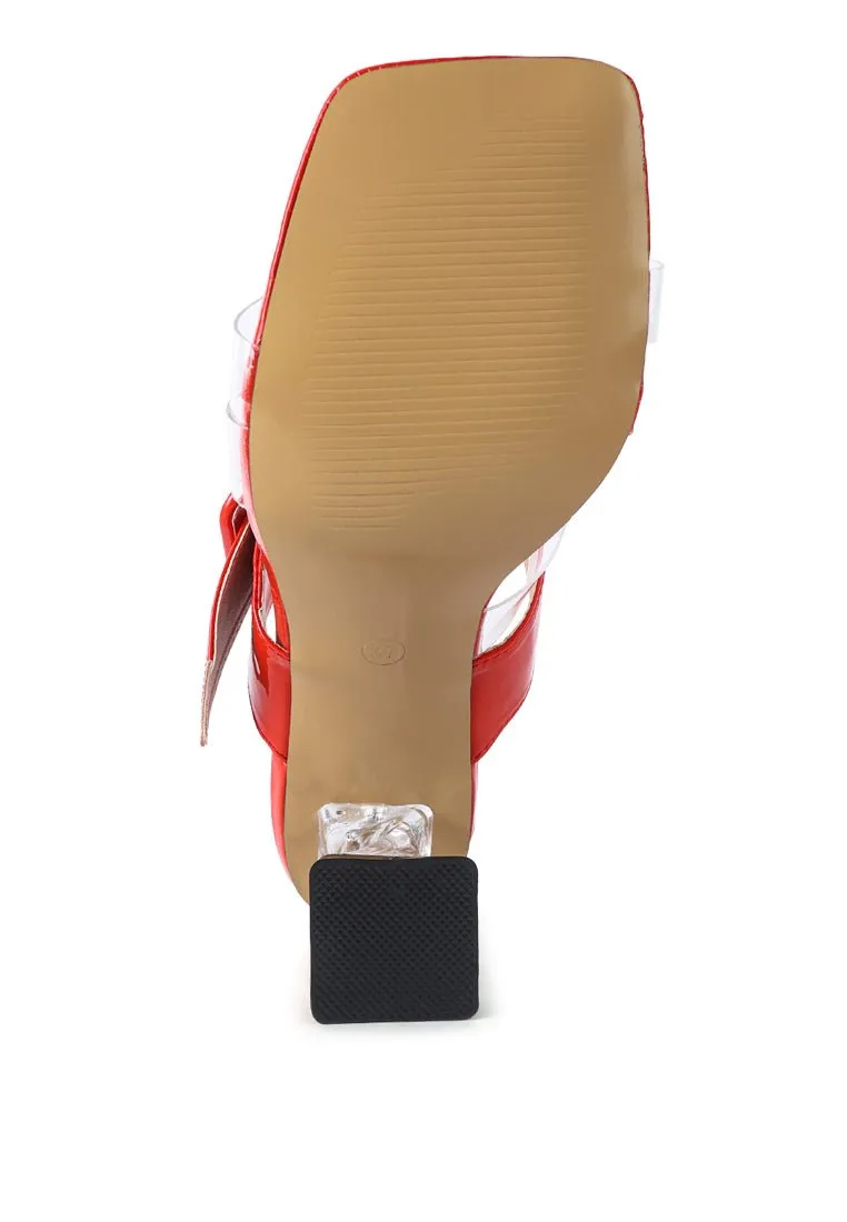 City Chic Clear Heel Sandals