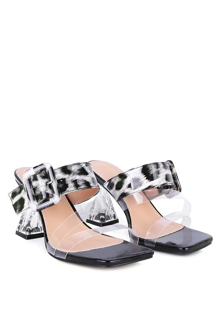 City Chic Clear Heel Sandals