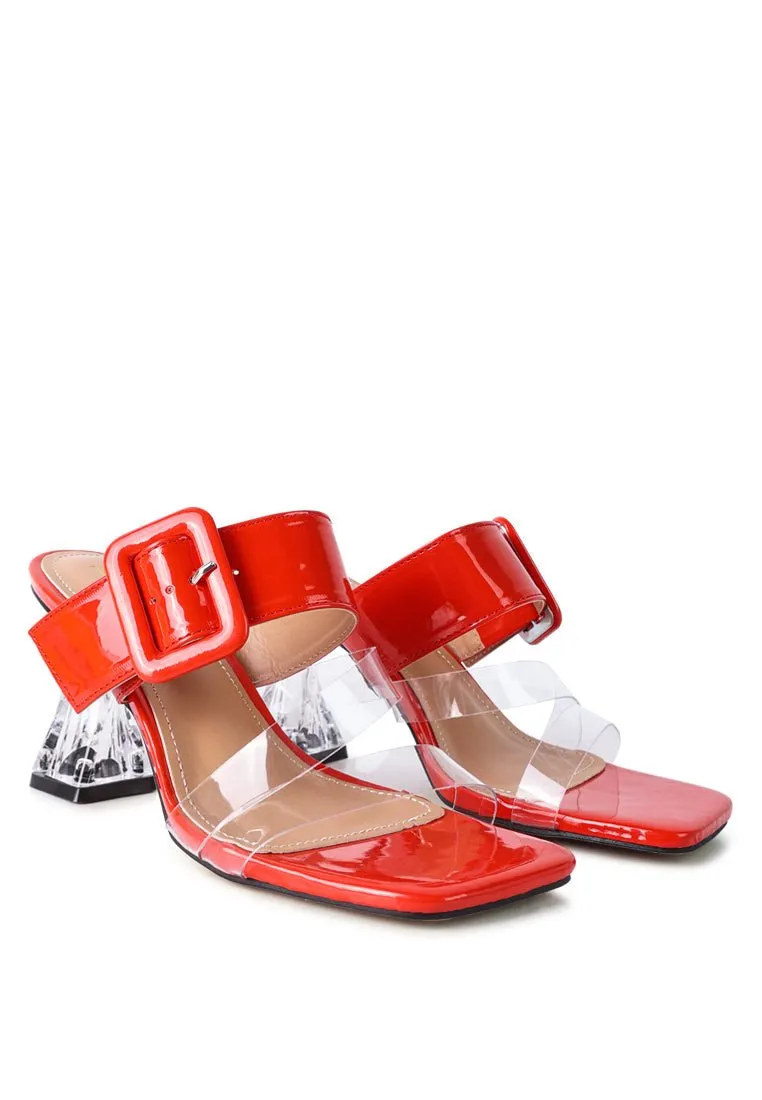 City Chic Clear Heel Sandals