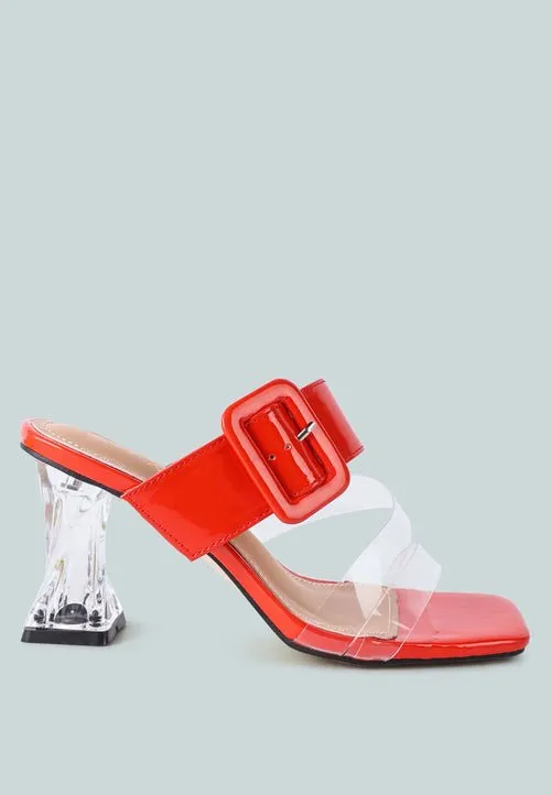 City Chic Clear Heel Sandals
