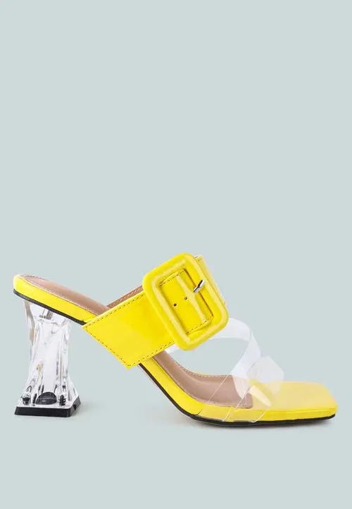 City Chic Clear Heel Sandals