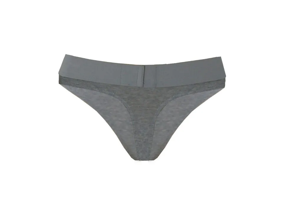 {Clearance Stock} Organic Bamboo Thong in Grey