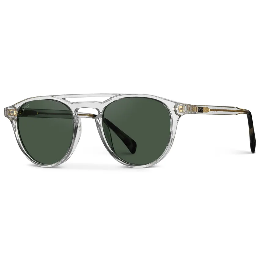 EASTON Men's Round Trendy Sunglasses in Clear Gloss by WMP Eyewear