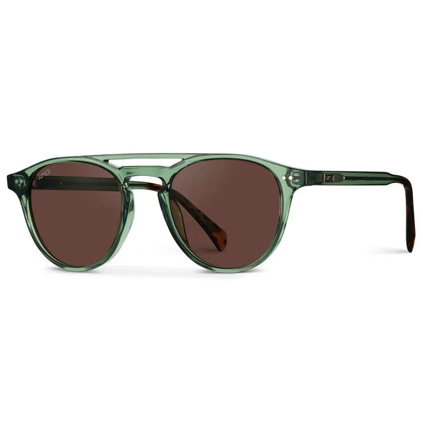EASTON Men's Round Trendy Sunglasses in Emerald Green by WMP Eyewear
