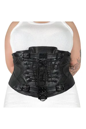 Faux Leather Waist Cincher
