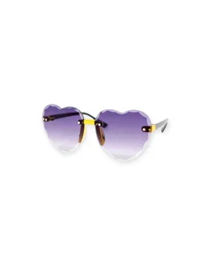 Frameless Heart Sunglasses Lilac