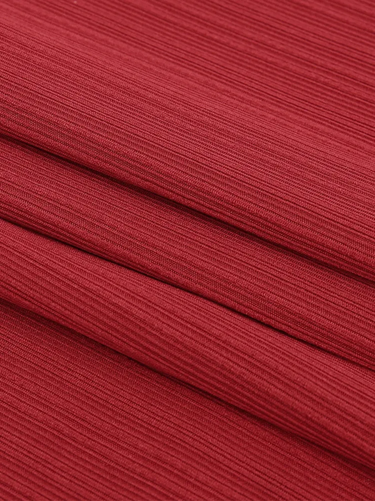 Halter Square Neck Maxi Dress (Red)