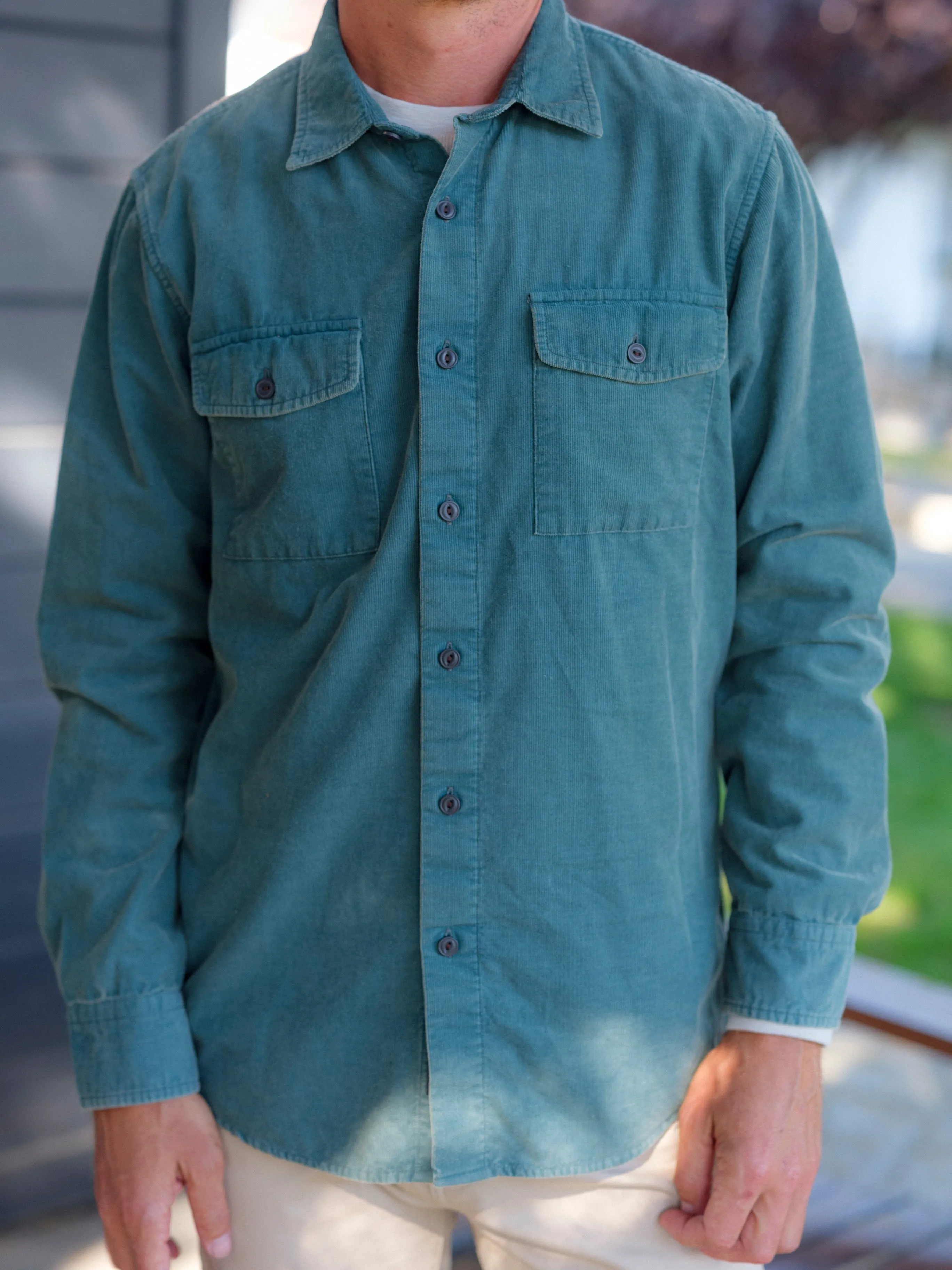 Jeremiah Vintage Garment Dyed Shirt - Teal