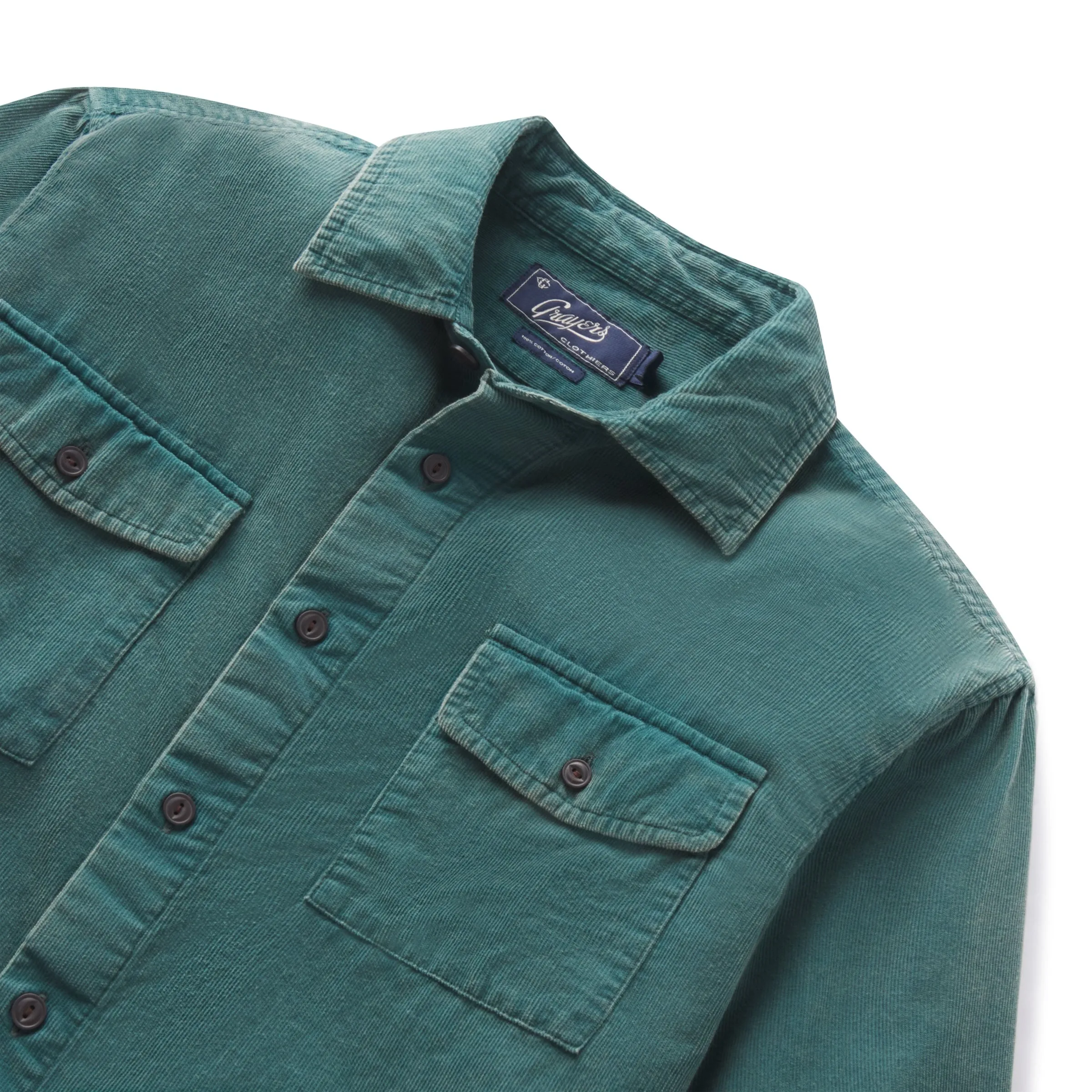 Jeremiah Vintage Garment Dyed Shirt - Teal