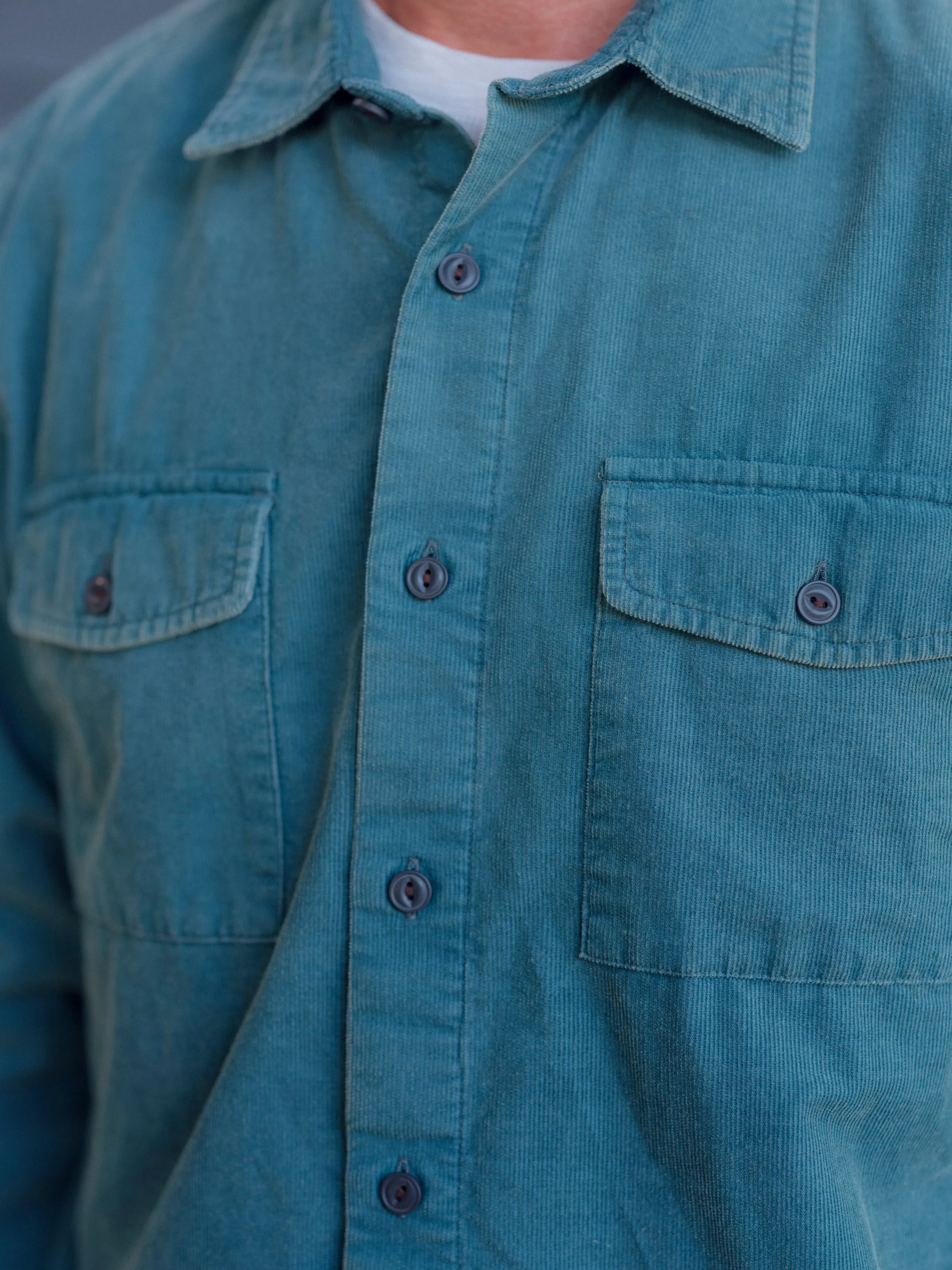 Jeremiah Vintage Garment Dyed Shirt - Teal