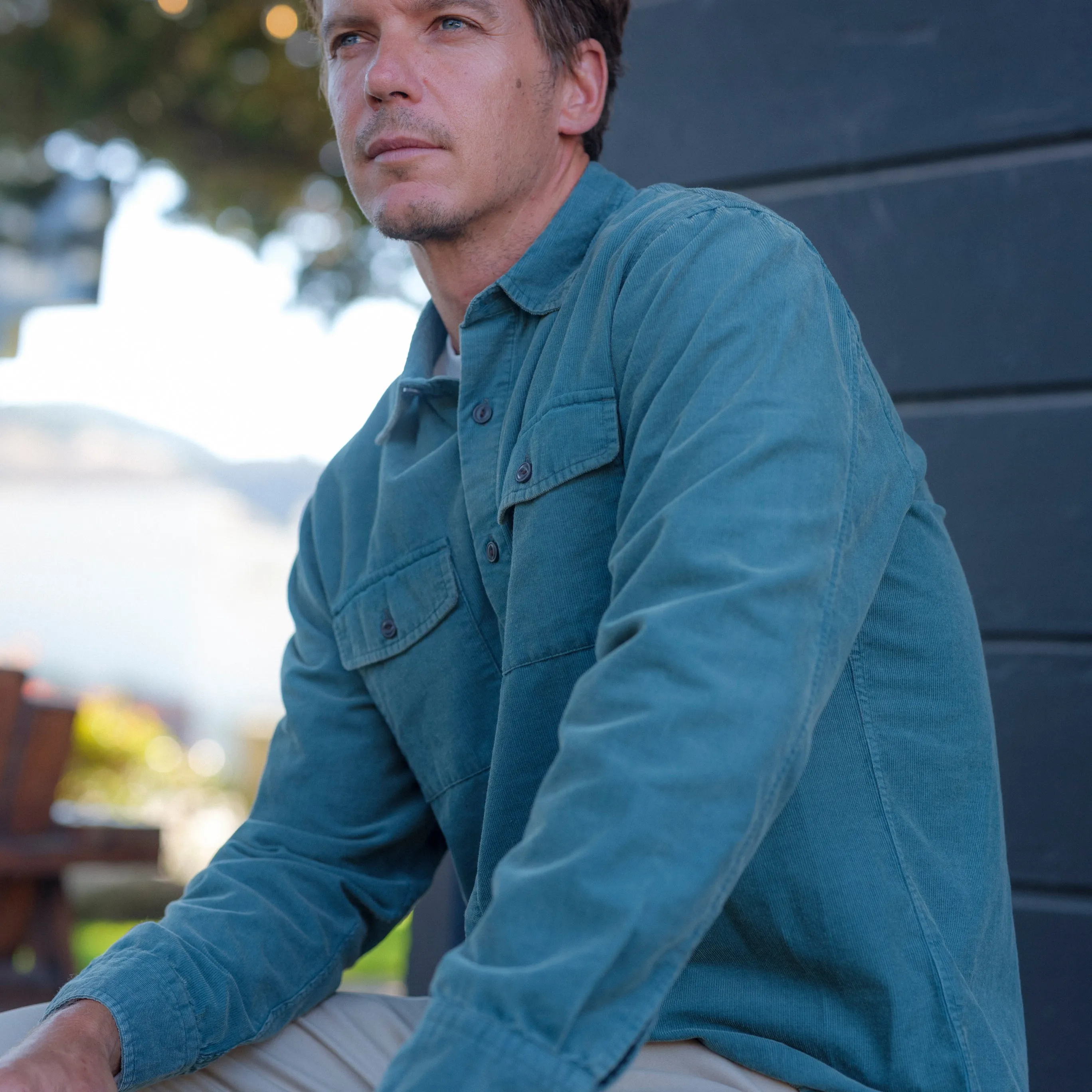 Jeremiah Vintage Garment Dyed Shirt - Teal