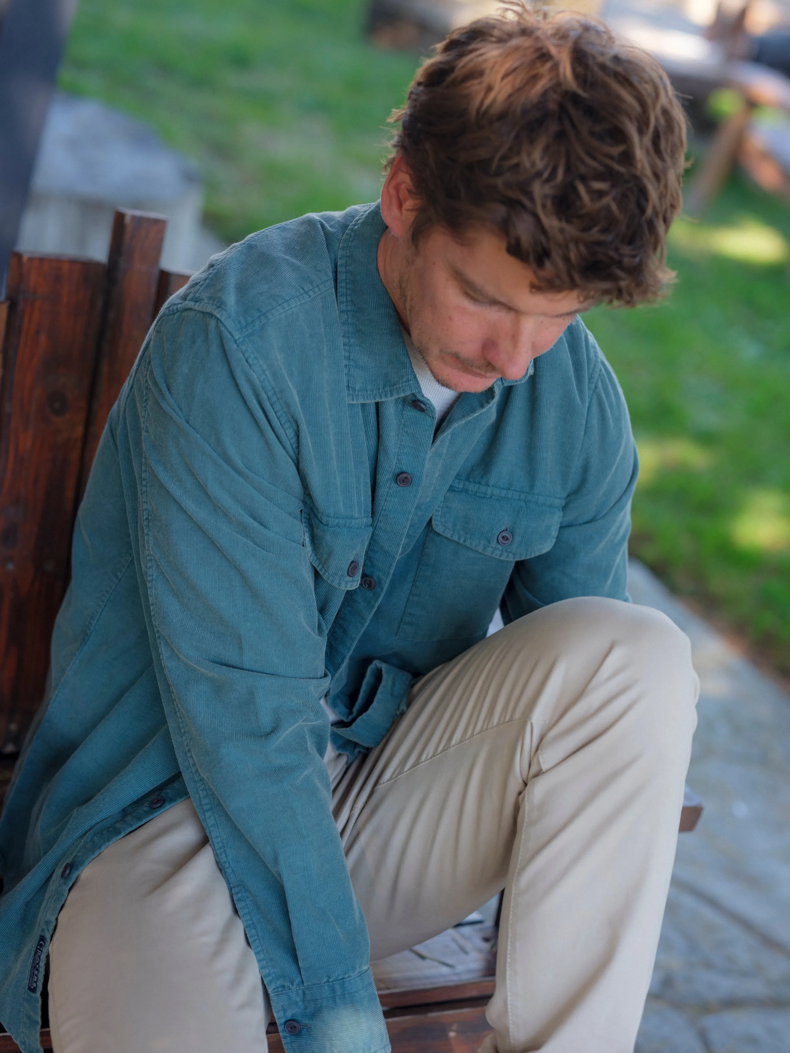 Jeremiah Vintage Garment Dyed Shirt - Teal