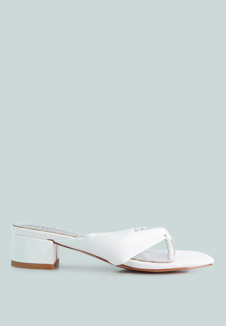 Memestar Low Heel Thong Sandals