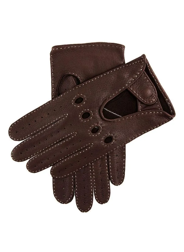 Men's Handsewn Deerskin Leather Driving Gloves
