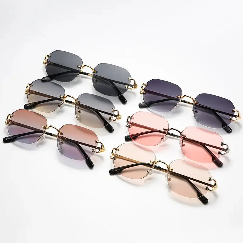 Modern vintage square sunglasses trendy sunglasses