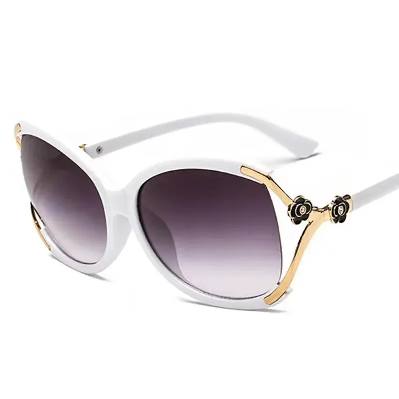 New Large Frame Circular Shape Sunglasses Women's Brand Designer Fashion Sun Glasses Women Driving Eyewear UV400 Oculos De Sol