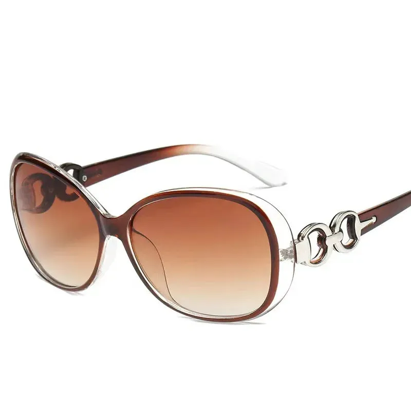 New Large Frame Circular Shape Sunglasses Women's Brand Designer Fashion Sun Glasses Women Driving Eyewear UV400 Oculos De Sol