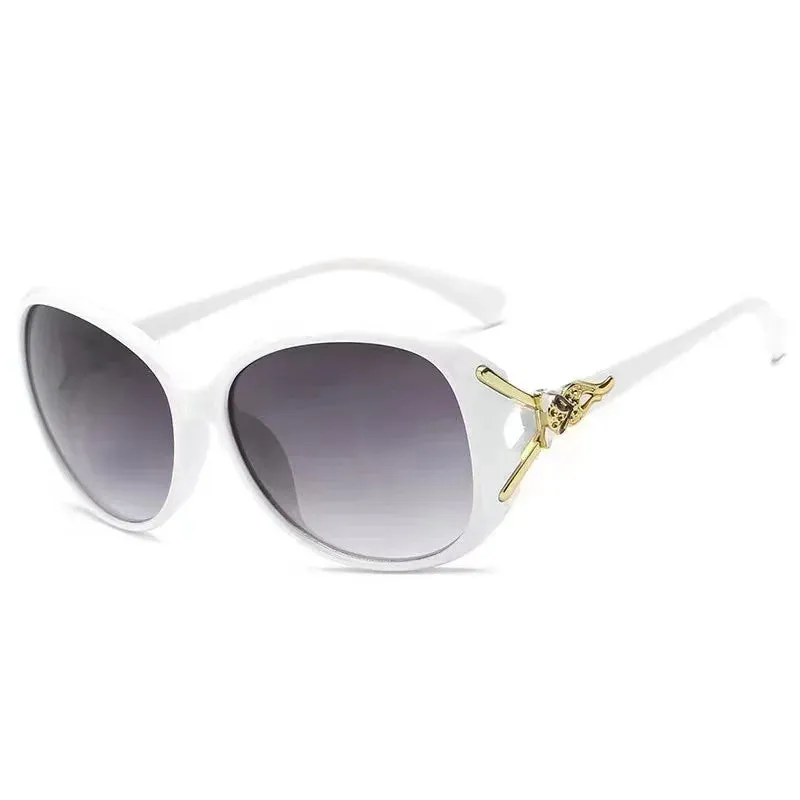 New Large Frame Circular Shape Sunglasses Women's Brand Designer Fashion Sun Glasses Women Driving Eyewear UV400 Oculos De Sol