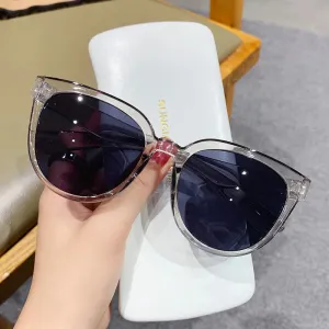 New Women's Sunglasses Fashion Big Round Sun Glasses for Female Oversized Shades Vintage Jelly Color Pink Sunglass UV400 Eyewear