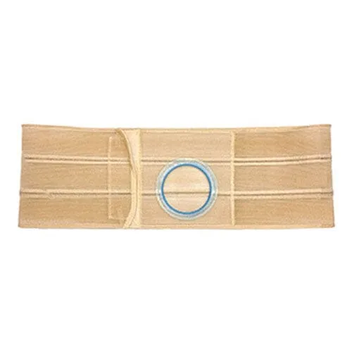 Nu-Hope Support Belt, Original Flat Panel, 4-1/2'' Stoma, 7'' Wide, Left, 1" From Bottom, Medium (32'' to 36'' Waist), Beige