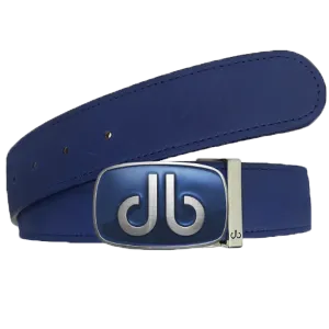 Nubuck Blue with Blue Oval Buckle