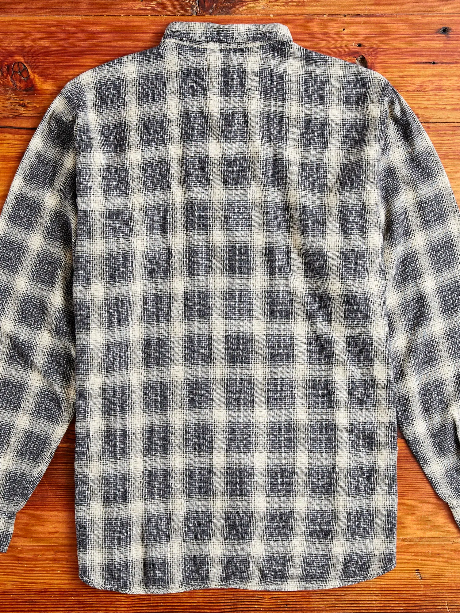Ombre Nel Checked Flannel Shirt in Black