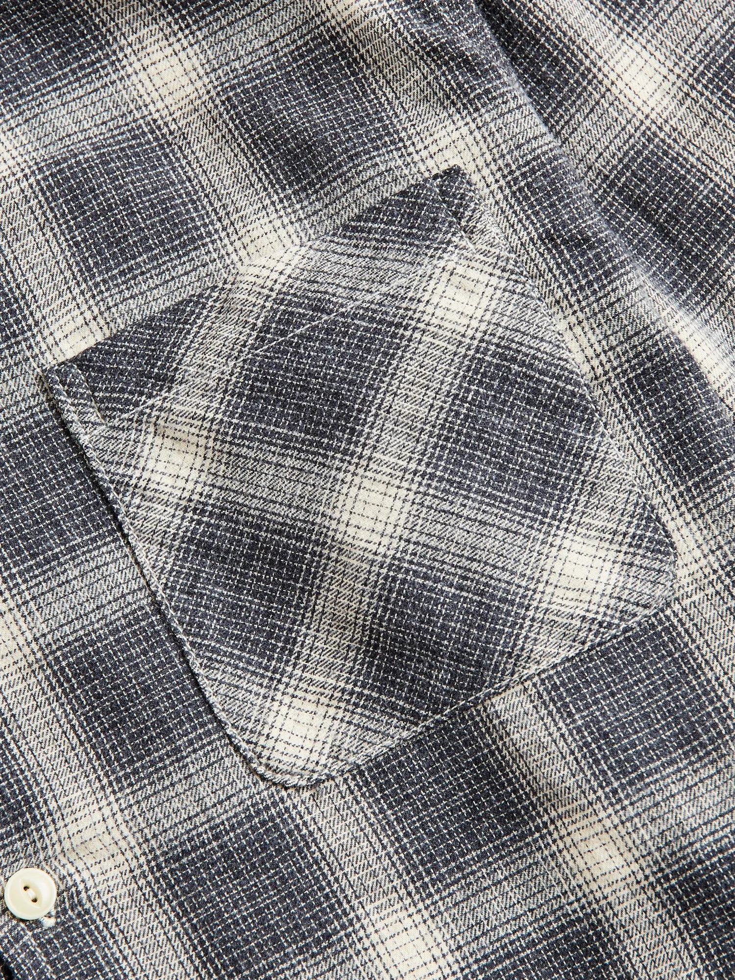Ombre Nel Checked Flannel Shirt in Black