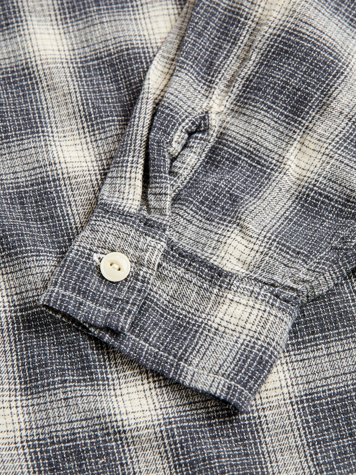 Ombre Nel Checked Flannel Shirt in Black