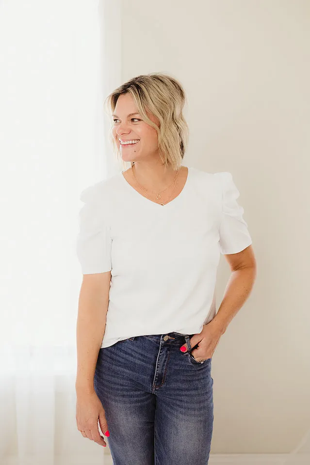 Puff Sleeve T Shirt