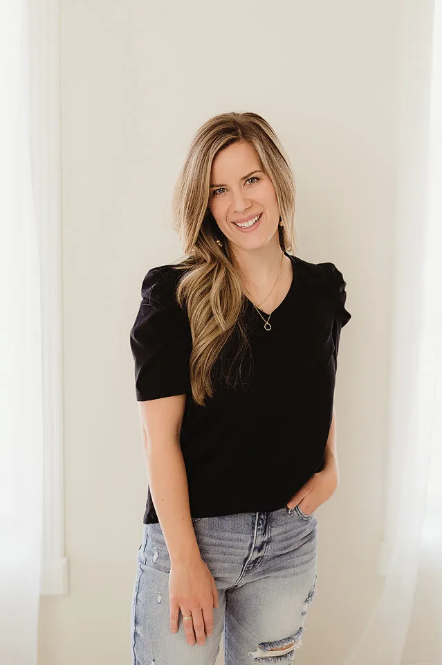 Puff Sleeve T Shirt