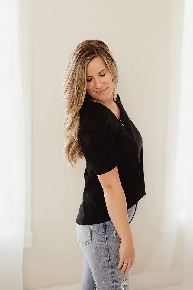 Puff Sleeve T Shirt