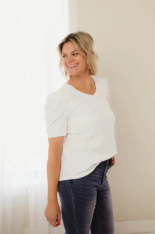Puff Sleeve T Shirt