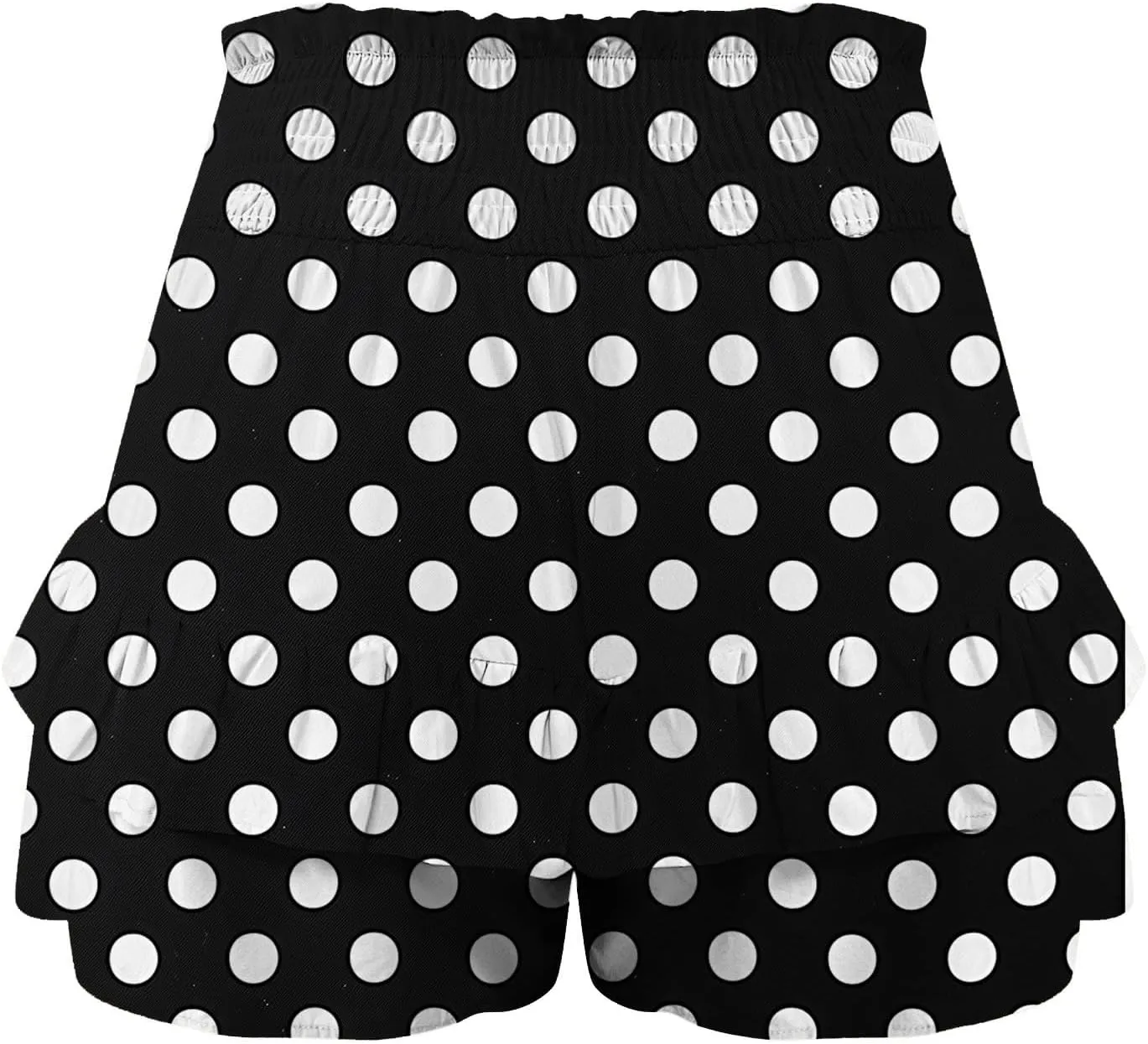 Shorts for Women Summer Polka Dot High Wasited Yoga Skirts Casual Lightweight Workout Tennis Flowy Beach Short Pants