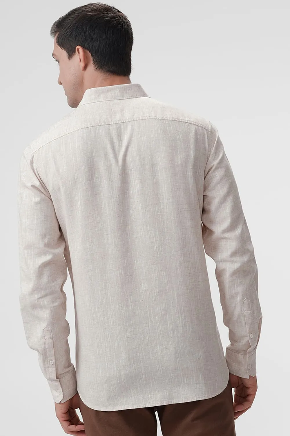 Slim Fit Cotton Lyocell Linen Catonic Shirt
