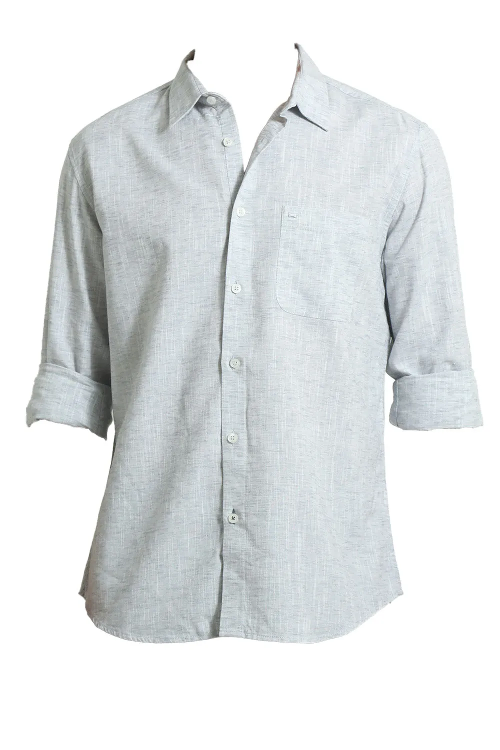 Slim Fit Cotton Lyocell Linen Catonic Shirt