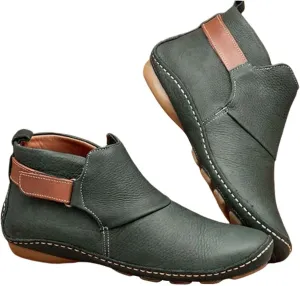 Snow Boots for Women Ankle Women Ankle Booties Boots for Women Brown Wedge Bootie for Women Comfortable Indoor and Outdoor Soft Sole Fashion Slip on Pointed Toe Chunky Stacked Heel